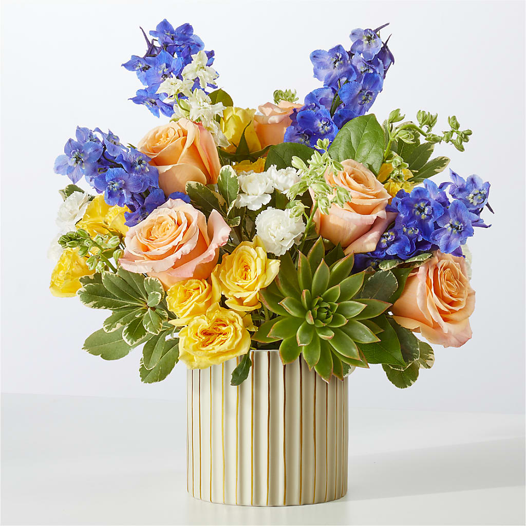 Cobalt Reverie Bouquet – Twigs N Blooms, Gaylord MI