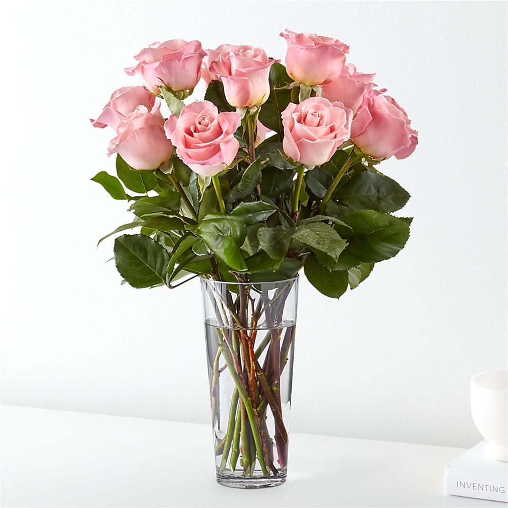 Long Stem Pink Rose Bouquet – Twigs N Blooms, Gaylord MI
