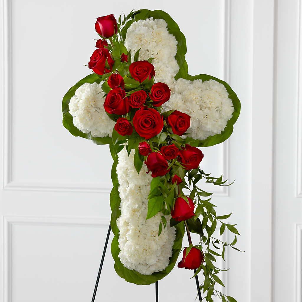 Floral Cross Easel – Twigs N Blooms, Gaylord MI