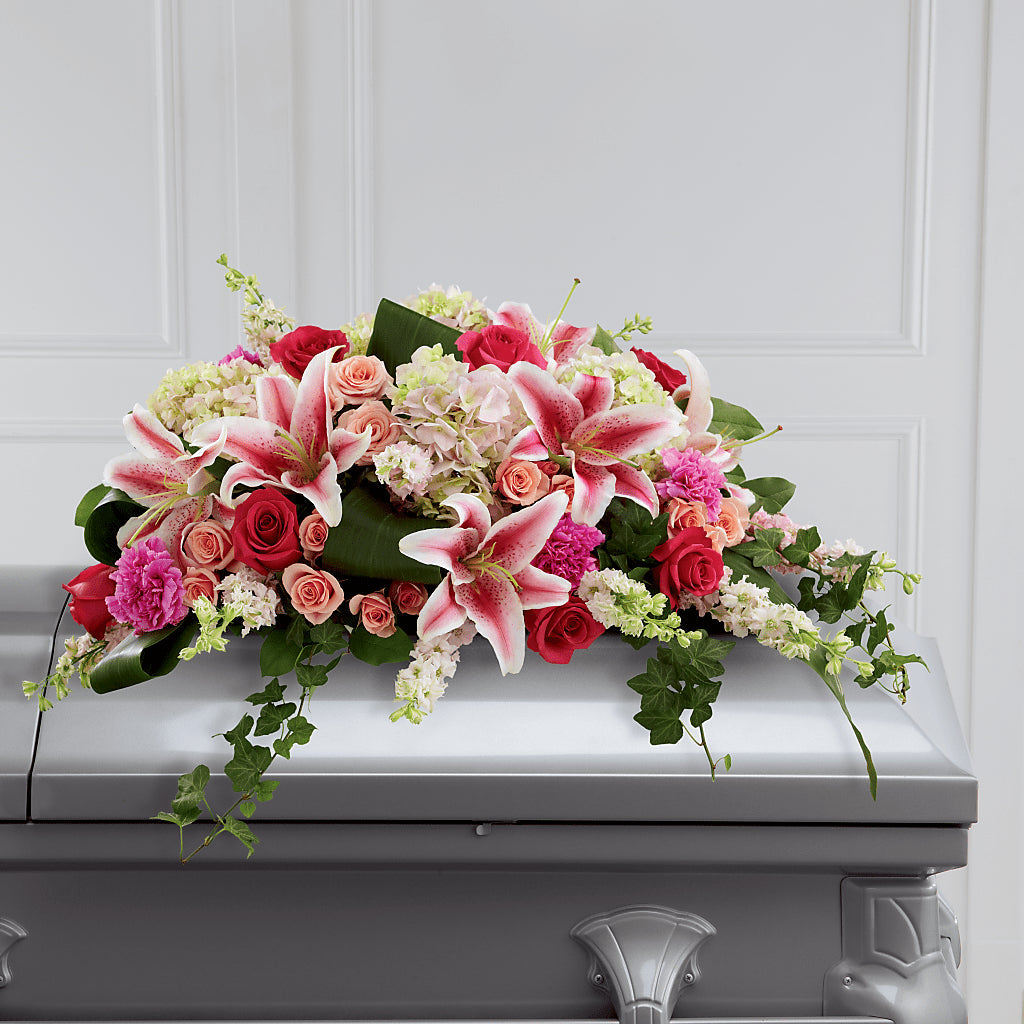Splendid Grace Casket Spray – Twigs N Blooms, Gaylord MI