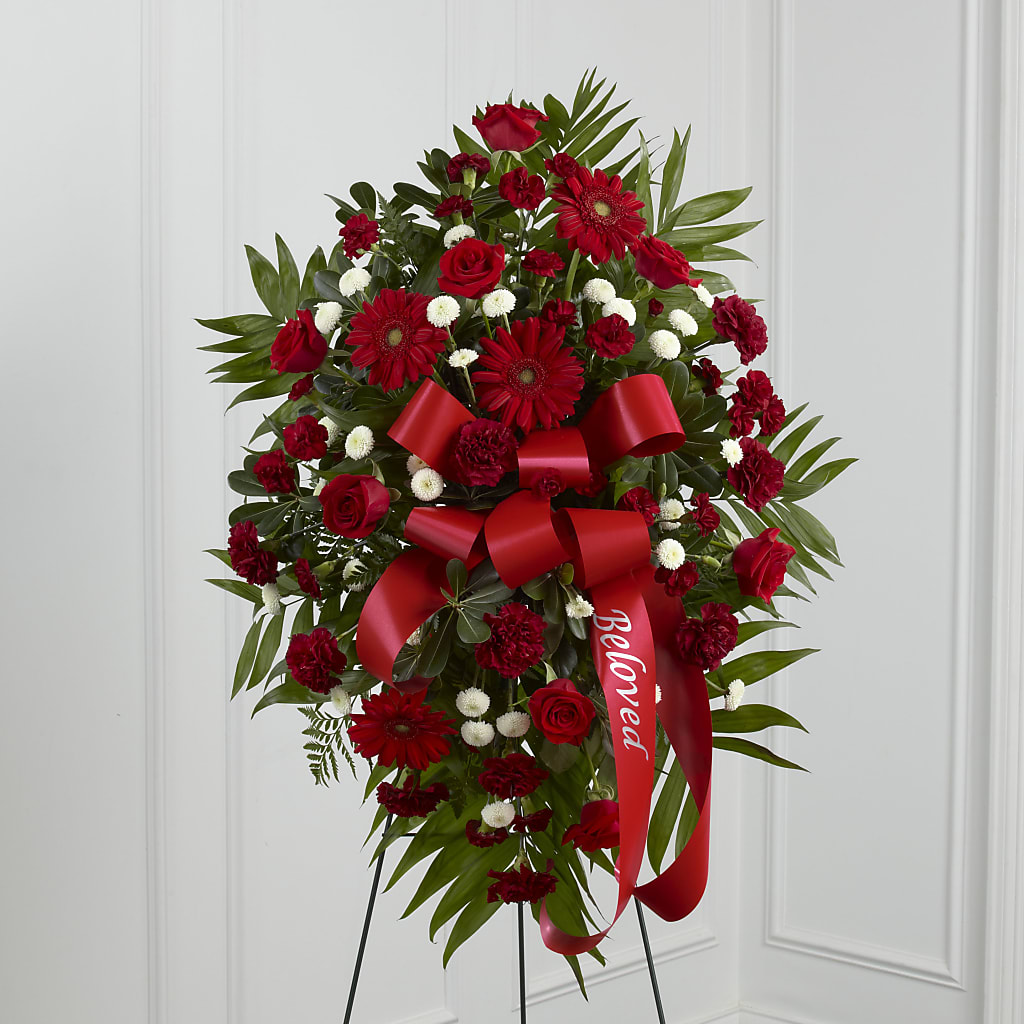 Treasured Memories Standing Spray – Twigs N Blooms, Gaylord MI