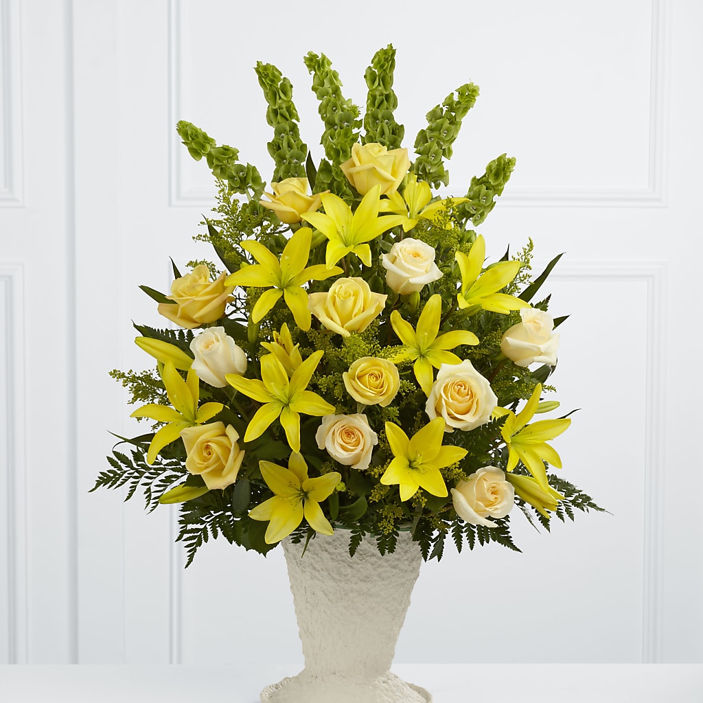 Golden Memories Arrangement – Twigs N Blooms, Gaylord MI