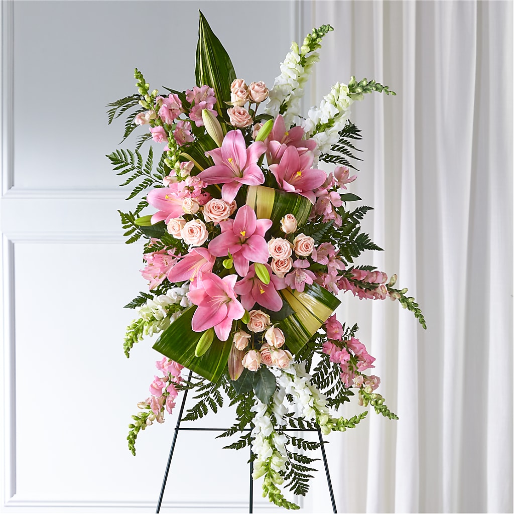 Elegant Embrace Standing Spray – Twigs N Blooms, Gaylord MI