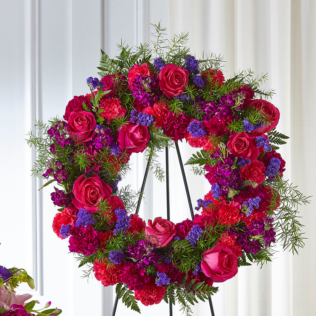 Calming Colors Wreath – Twigs N Blooms, Gaylord MI