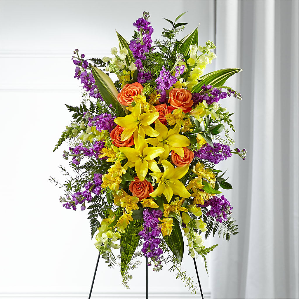 Thoughtful Prayers Standing Spray – Twigs N Blooms, Gaylord MI
