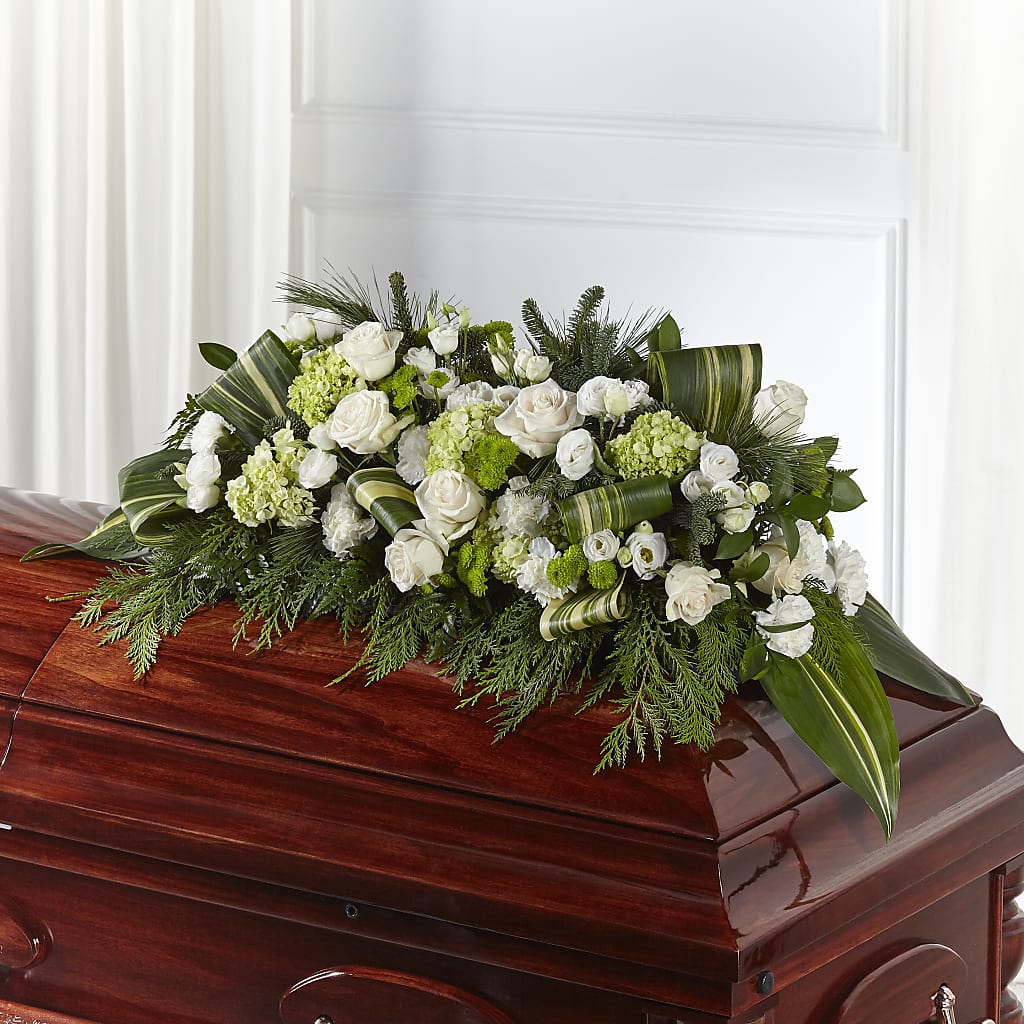 Hopeful Gesture Casket Spray – Twigs N Blooms, Gaylord MI