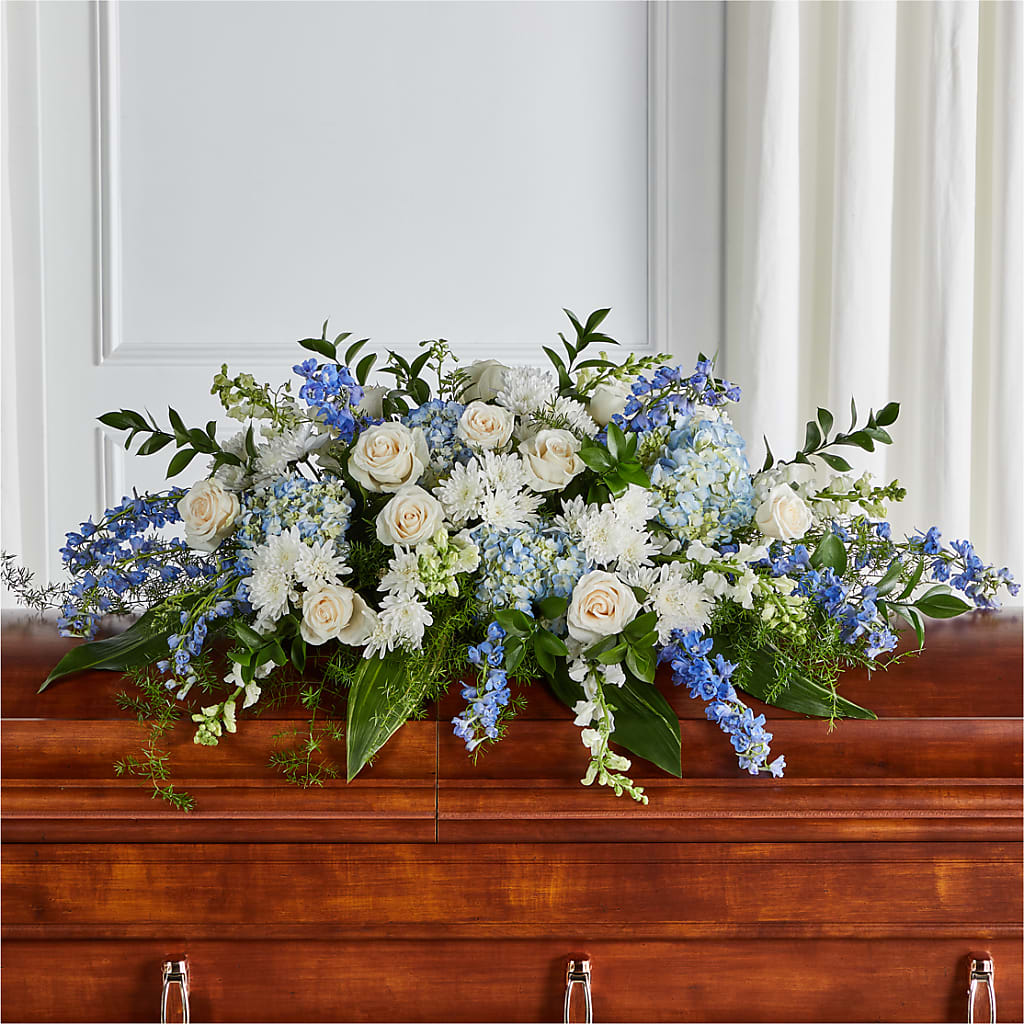 Timeless Essence Casket Spray – Twigs N Blooms, Gaylord MI