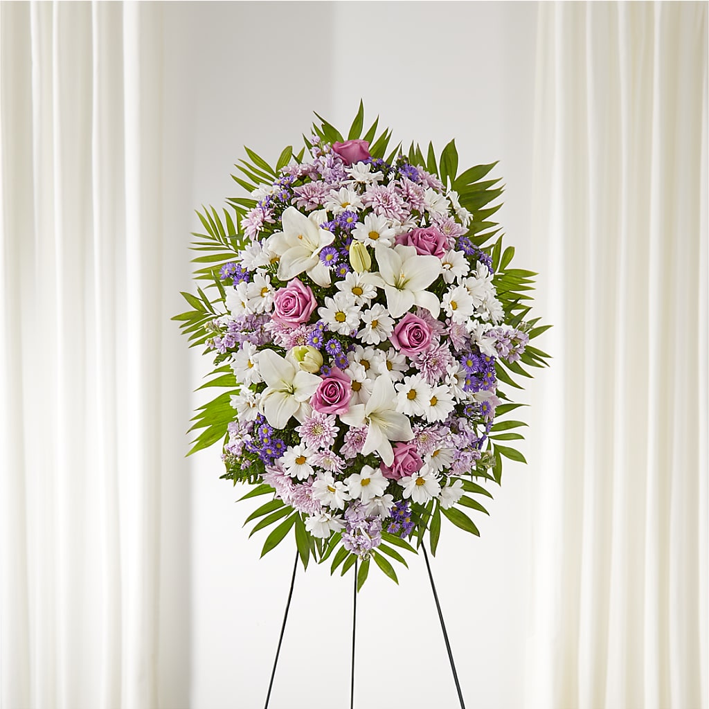Surrounded by Love Standing Spray – Twigs N Blooms, Gaylord MI
