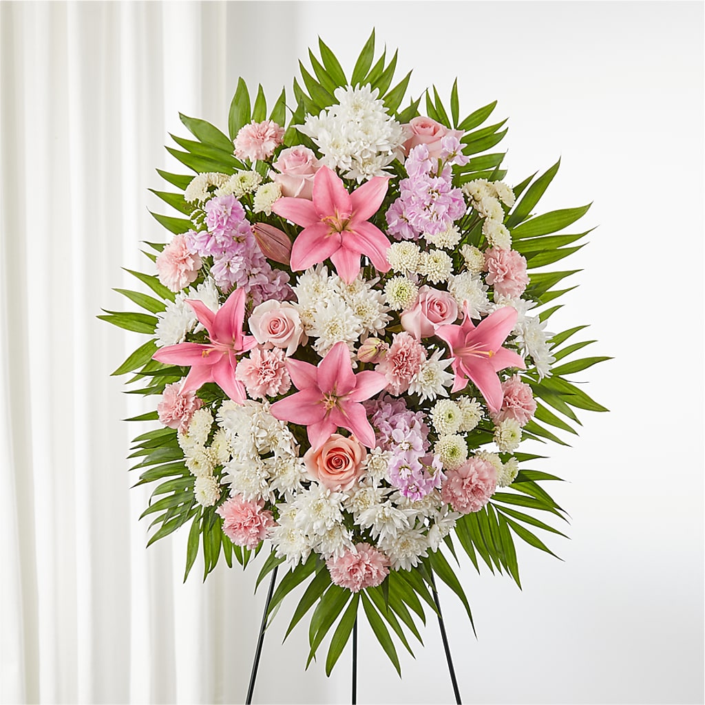 Offering Solace Standing Spray – Twigs N Blooms, Gaylord MI