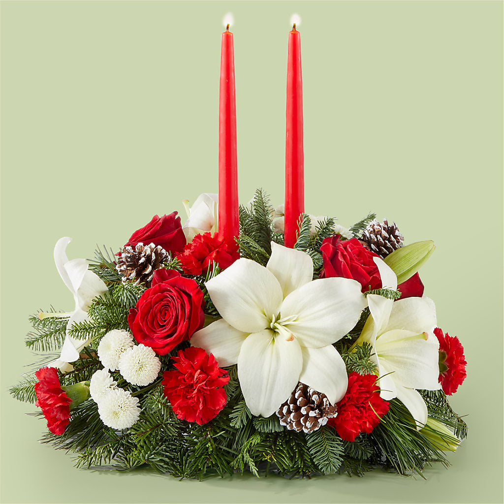 Seasonal Festivities Centerpiece – Twigs N Blooms, Gaylord MI