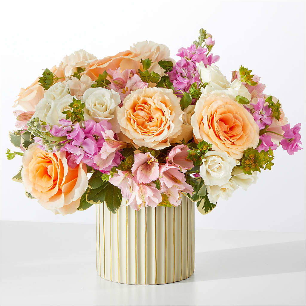 Paradise Bouquet with Ivory Vase – Twigs N Blooms, Gaylord MI