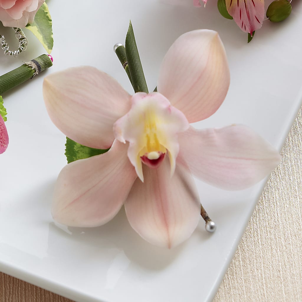 Pink Cymbidium Boutonniere – Twigs N Blooms, Gaylord MI