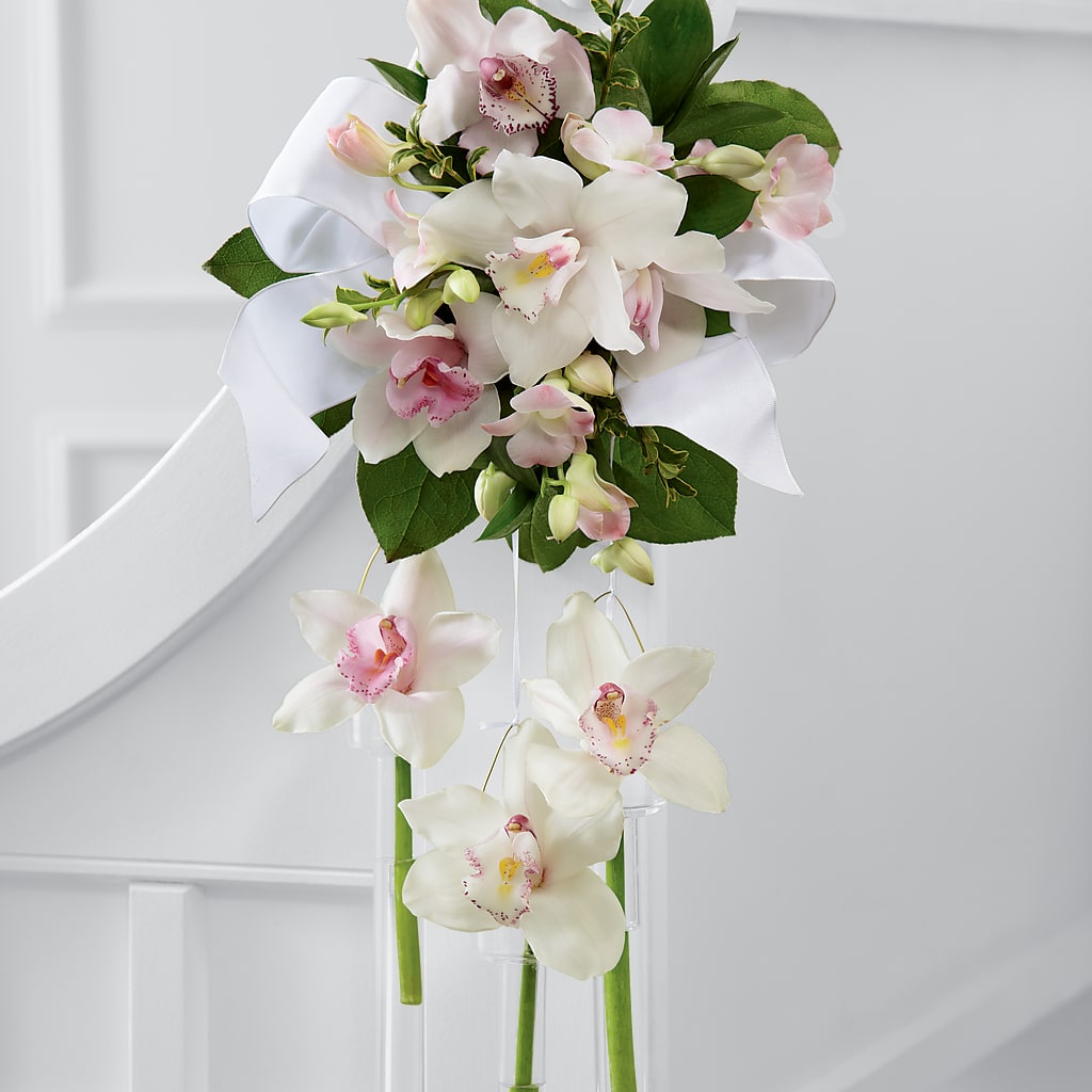 Perfect Entrance Pew Arrangement – Twigs N Blooms, Gaylord MI