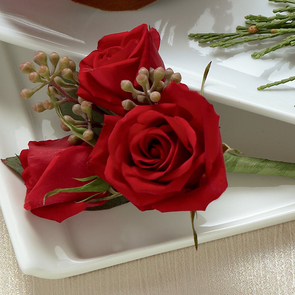 Red Spray Rose Boutonniere – Twigs N Blooms, Gaylord MI
