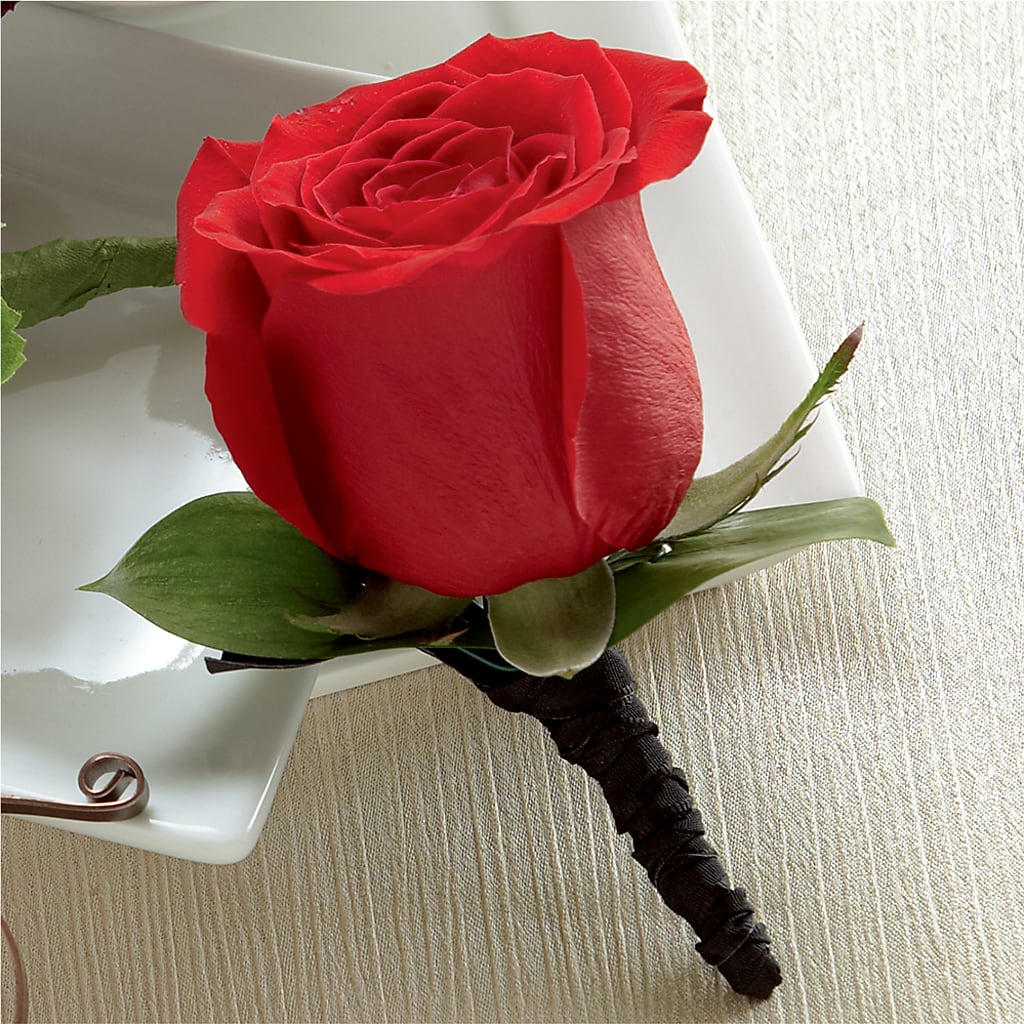 Red Rose Boutonniere – Twigs N Blooms, Gaylord MI