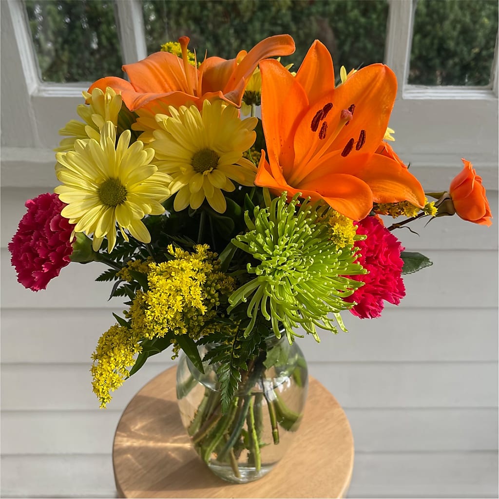 Bold & Bright – A Florist Original –  Twigs N Blooms, Gaylord MI