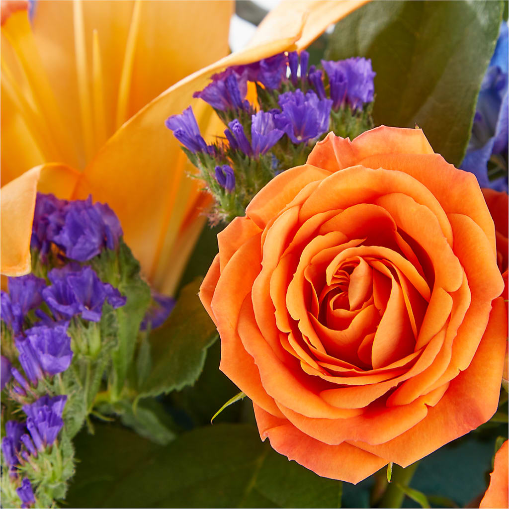 Radiant Citrus Box Bouquet –  Twigs N Blooms, Gaylord MI