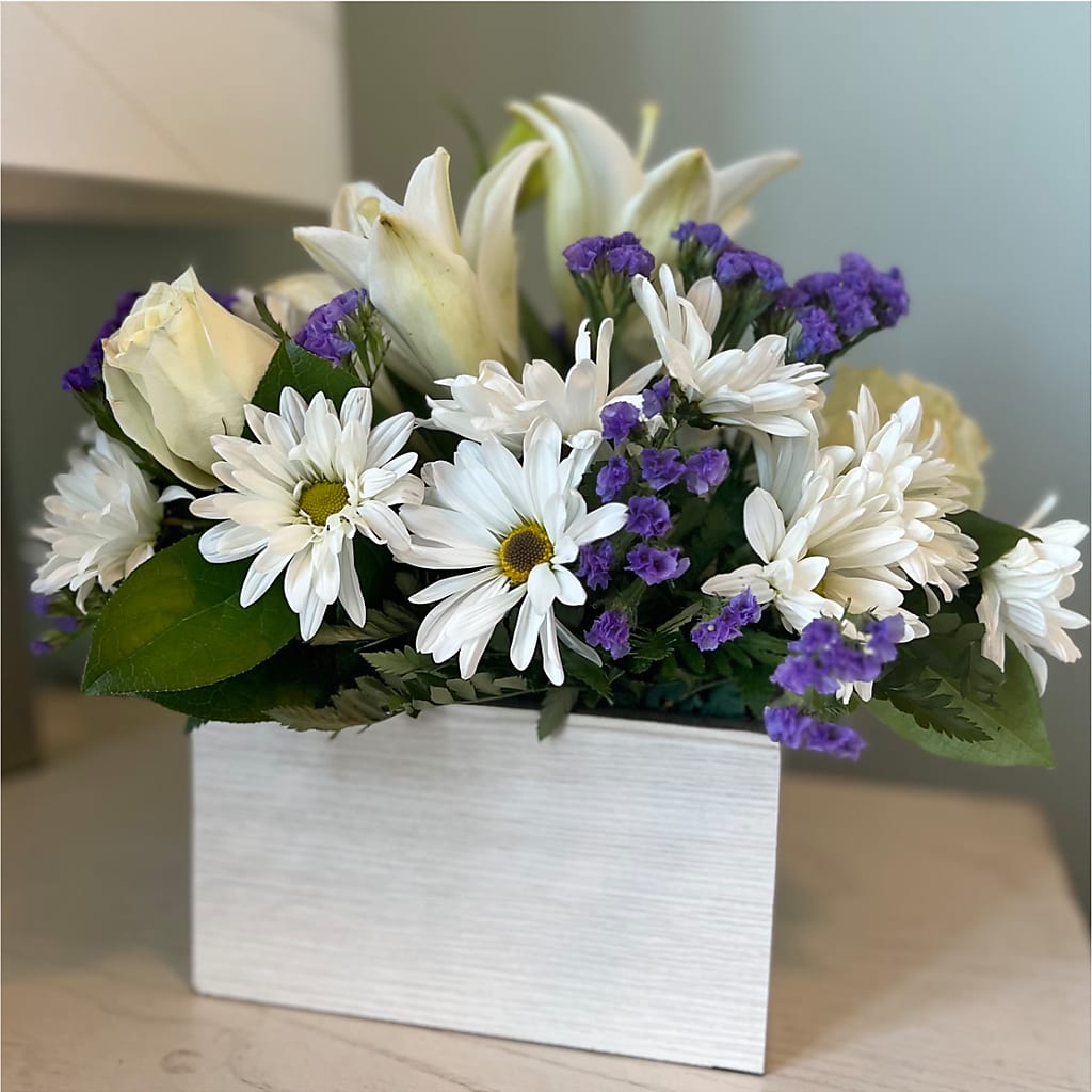 Beyond Blue Box Bouquet –  Twigs N Blooms, Gaylord MI