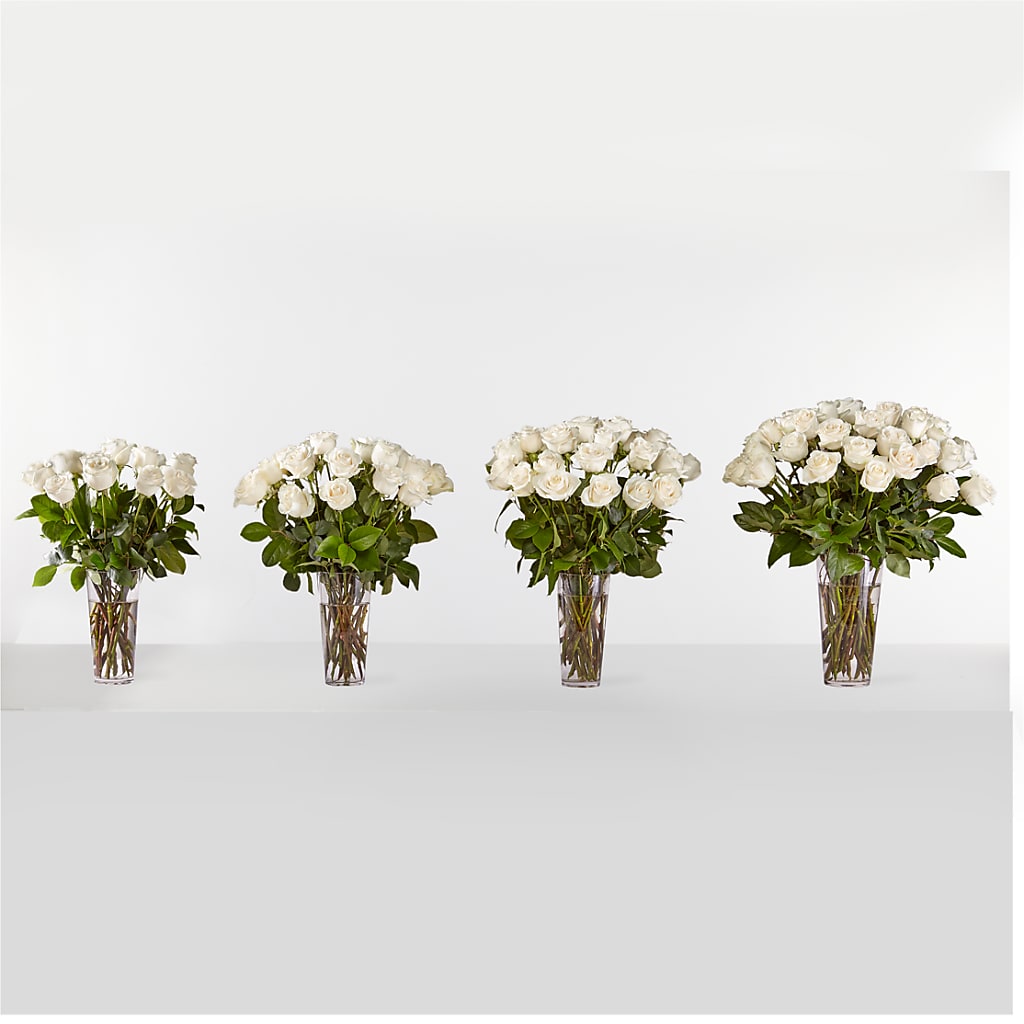 Long Stem White Rose Bouquet –  Twigs N Blooms, Gaylord MI