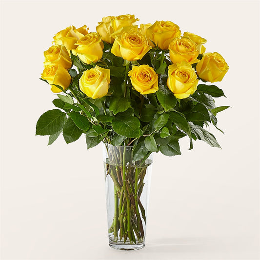 Long Stem Yellow Rose Bouquet –  Twigs N Blooms, Gaylord MI
