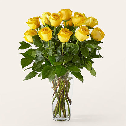 Long Stem Yellow Rose Bouquet –  Twigs N Blooms, Gaylord MI
