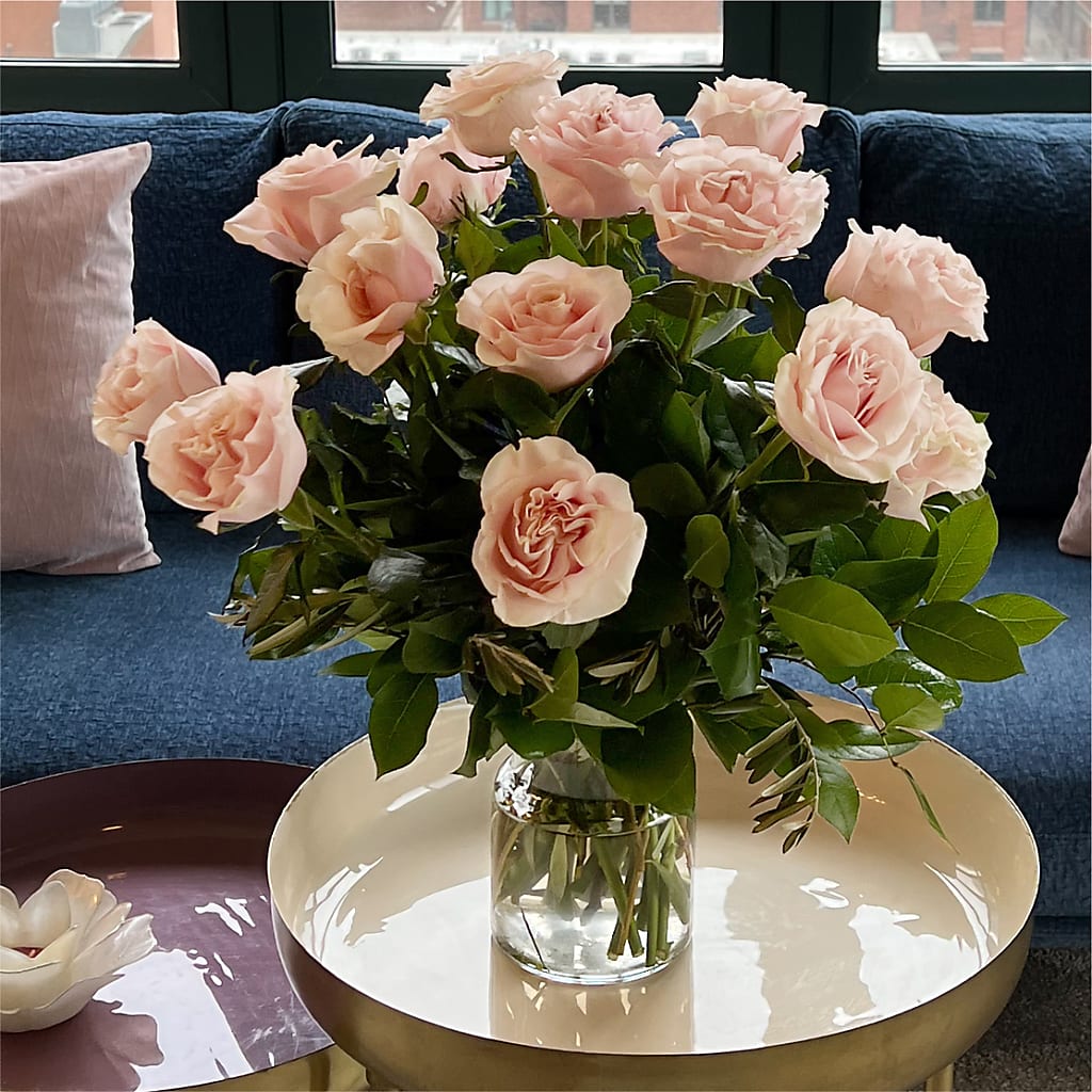 Long Stem Pink Rose Bouquet –  Twigs N Blooms, Gaylord MI