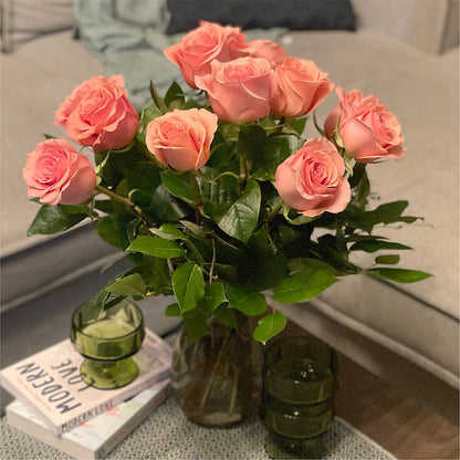 Long Stem Pink Rose Bouquet –  Twigs N Blooms, Gaylord MI