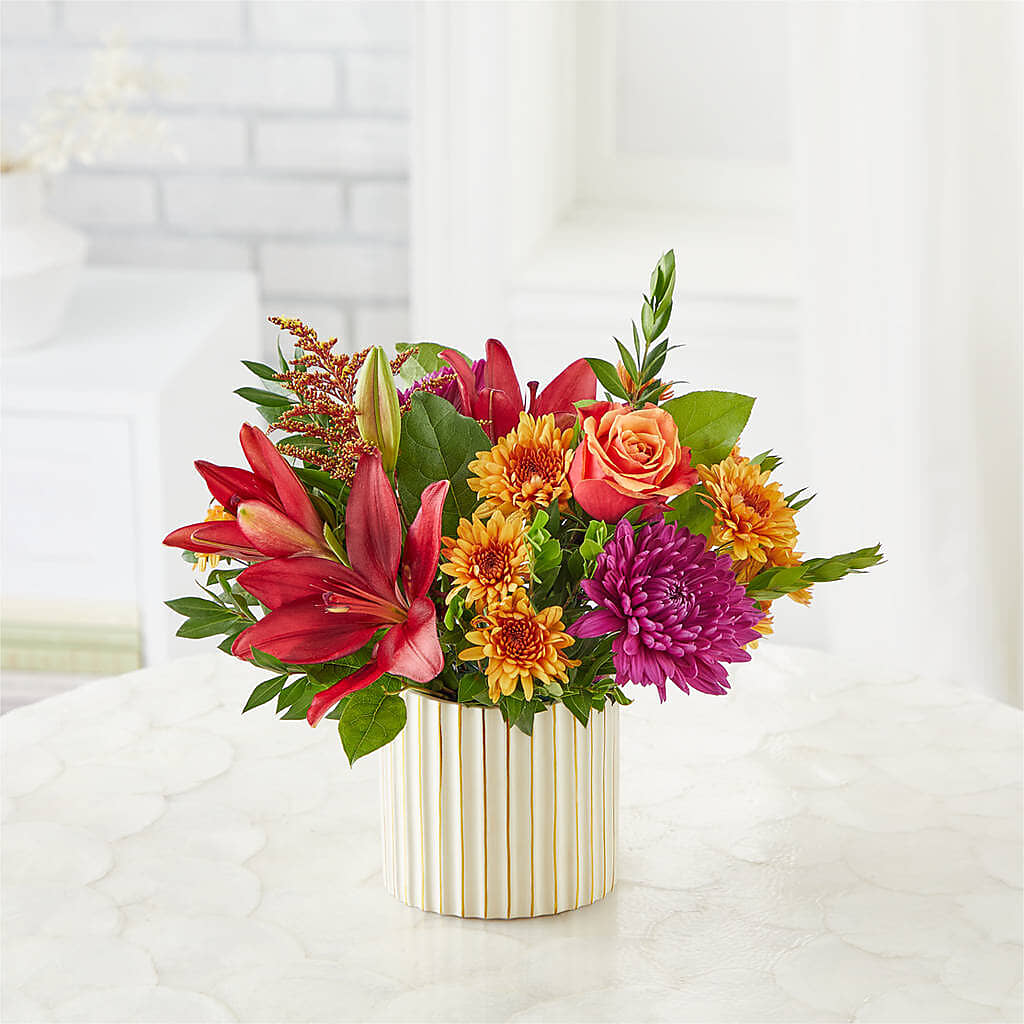 Burgundy Landscape Bouquet –  Twigs N Blooms, Gaylord MI