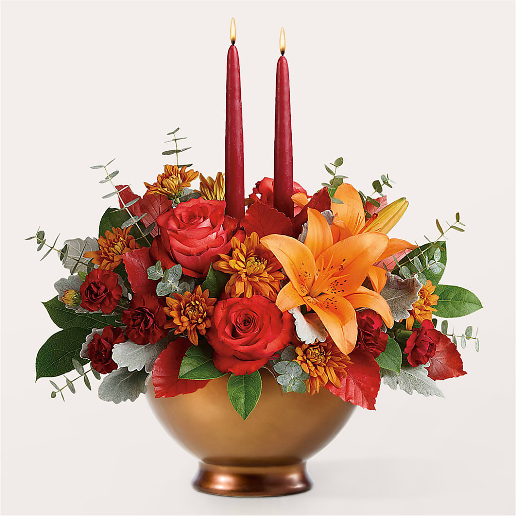 Fruits of Fall Centerpiece –  Twigs N Blooms, Gaylord MI