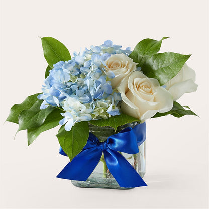 Sky Blue Delight Bouquet –  Twigs N Blooms, Gaylord MI