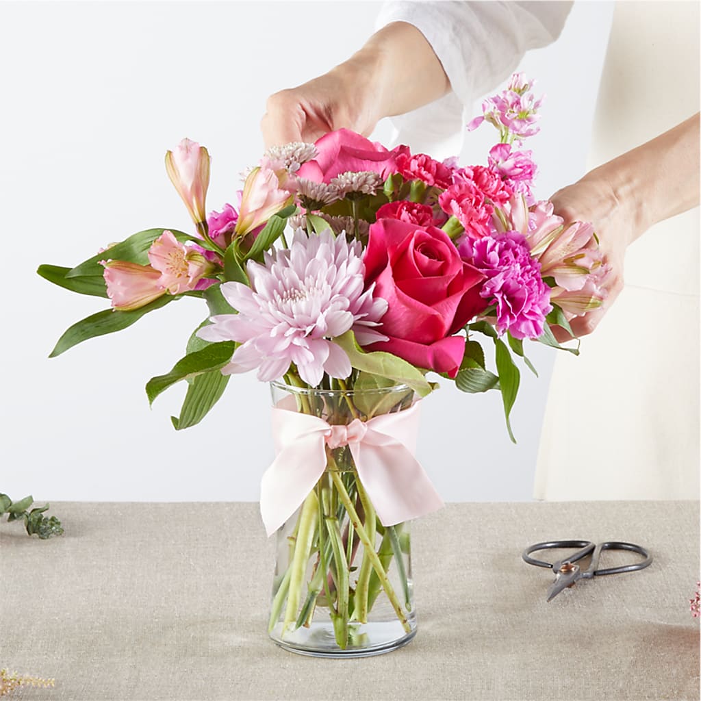 Pink Ribbon - A Florist Original –  Twigs N Blooms, Gaylord MI