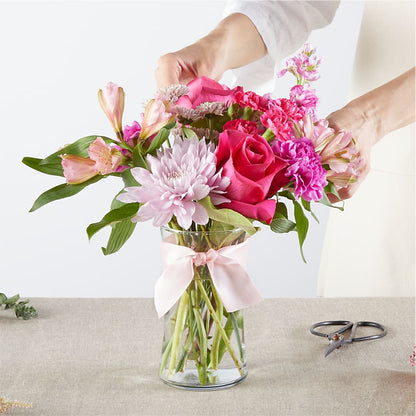 Pink Ribbon - A Florist Original –  Twigs N Blooms, Gaylord MI