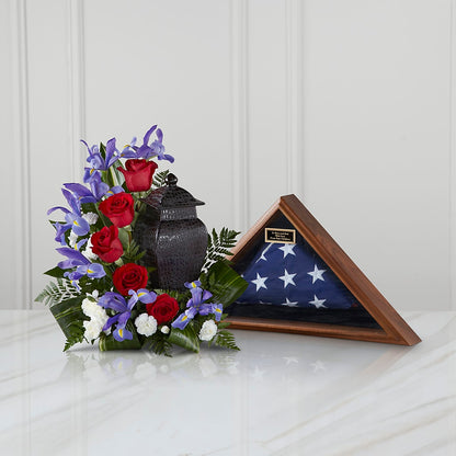 Patriotic Tribute Arrangement –  Twigs N Blooms, Gaylord MI