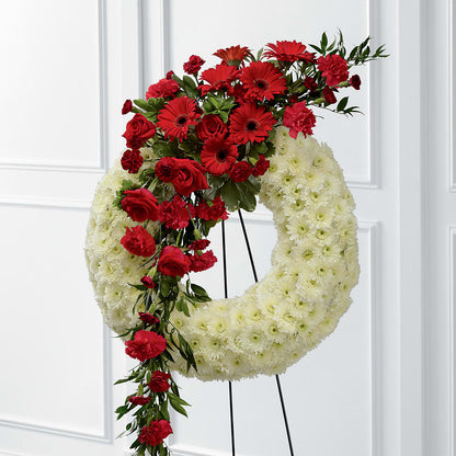Graceful Tribute Wreath –  Twigs N Blooms, Gaylord MI