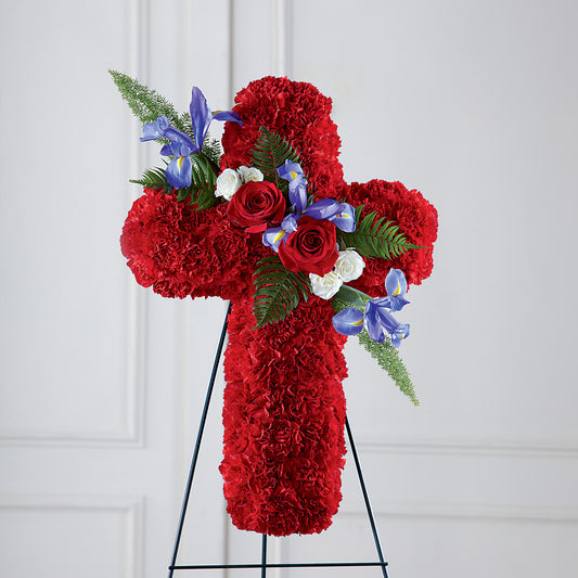 Faithful Hero Floral Cross –  Twigs N Blooms, Gaylord MI