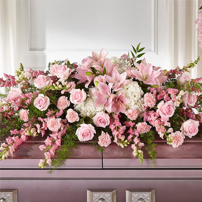 Life & Remembrance Casket Spray –  Twigs N Blooms, Gaylord MI