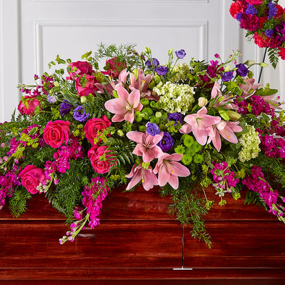 Radiant Tribute Casket Spray –  Twigs N Blooms, Gaylord MI