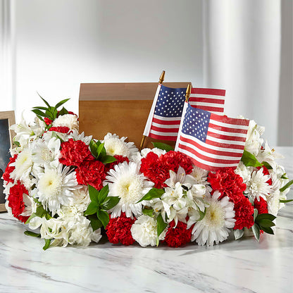 Spirit of Patriotism Cremation Adornment –  Twigs N Blooms, Gaylord MI