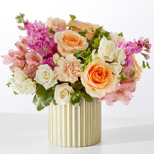 Paradise Bouquet with Ivory Vase –  Twigs N Blooms, Gaylord MI