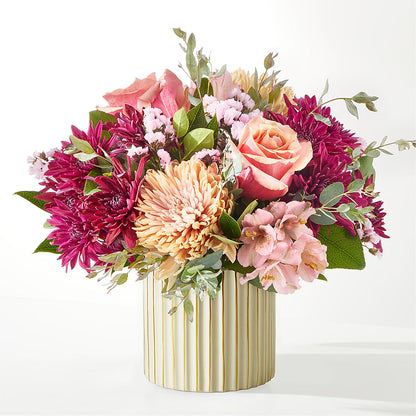 Berry Cobbler Bouquet with Ivory Vase –  Twigs N Blooms, Gaylord MI