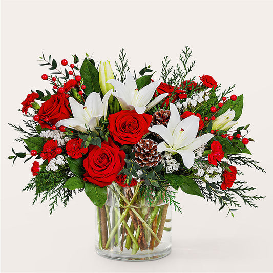 Best in Snow Bouquet –  Twigs N Blooms, Gaylord MI