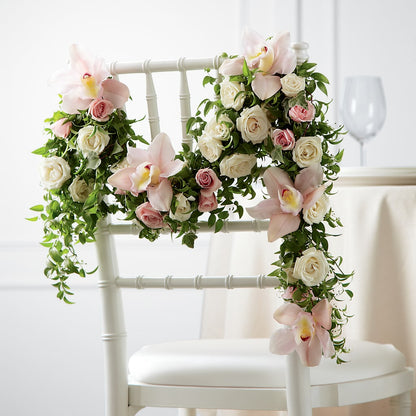 Orchid Rose Chair Décor –  Twigs N Blooms, Gaylord MI