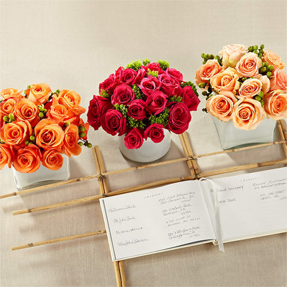 Dawn Rose Centerpiece –  Twigs N Blooms, Gaylord MI